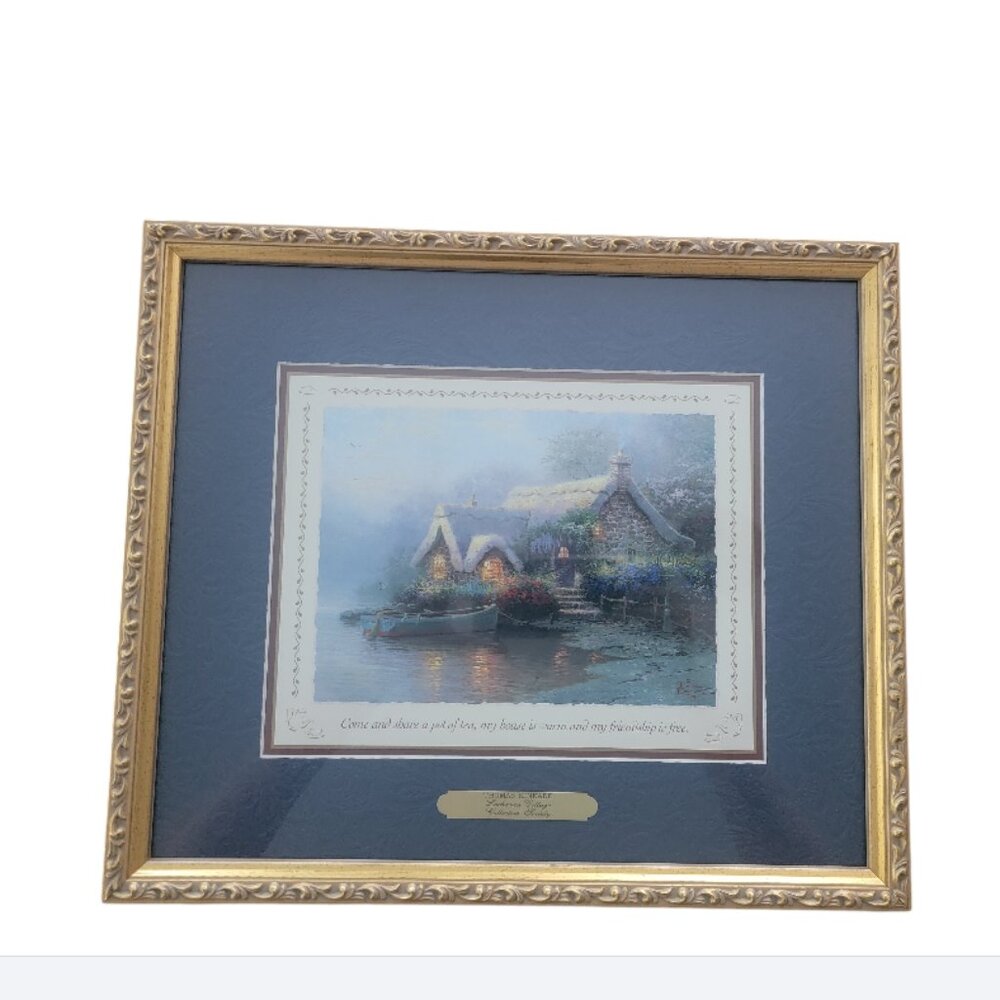 Thomas Kinkade Lochaven Cottage Collectors' Society Framed Print, 2001